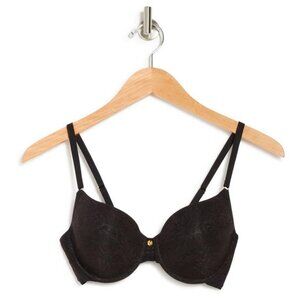Black lace-detailed luxury Natori Bra